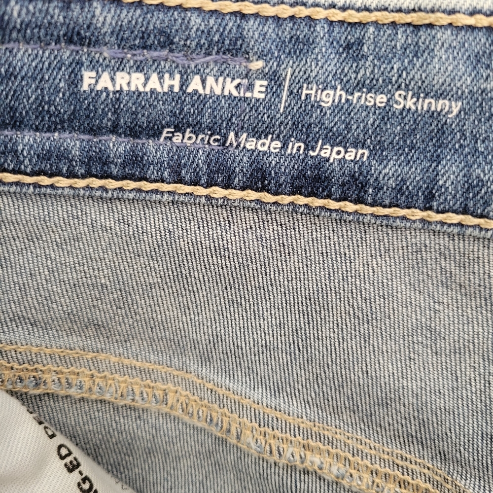 AG Adriano‎ Goldschmied Farrah Ankle High Rise Skinny Jeans Size 26 LIKE NEW - Picture 7 of 12